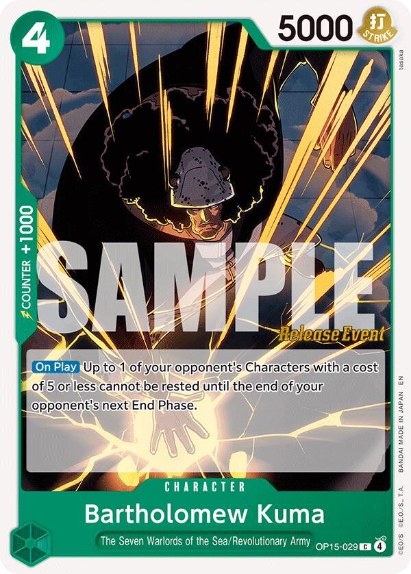 Bartholomew Kuma (OP15-029) (OP15-029) [Adventure on Kami's Island Release Event Cards]