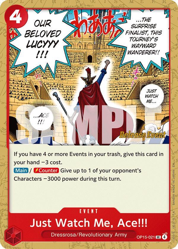 Just Watch Me, Ace!!! (OP15-021) [Adventure on Kami's Island Release Event Cards]