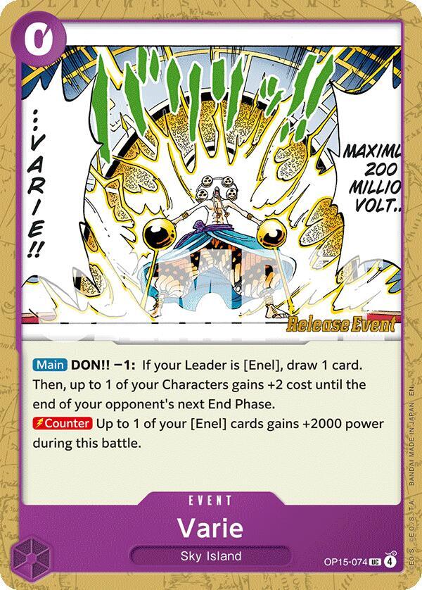 Varie (OP15-074) [Adventure on Kami's Island Release Event Cards]