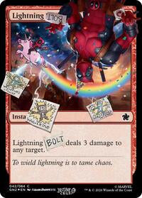 Lightning Bolt (042) (Pool Party Foil) (42) [Secret Lair Drop Series]