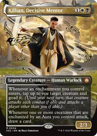 Killian, Decisive Mentor (Borderless) (4) [Commander: Secrets of Strixhaven]