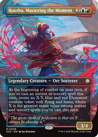 Rootha, Mastering the Moment (Borderless) (8) [Commander: Secrets of Strixhaven]