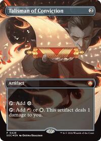 Talisman of Conviction (Borderless) (428) [Commander: Secrets of Strixhaven]
