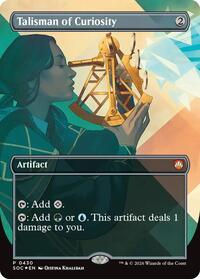 Talisman of Curiosity (Borderless) (430) [Commander: Secrets of Strixhaven]
