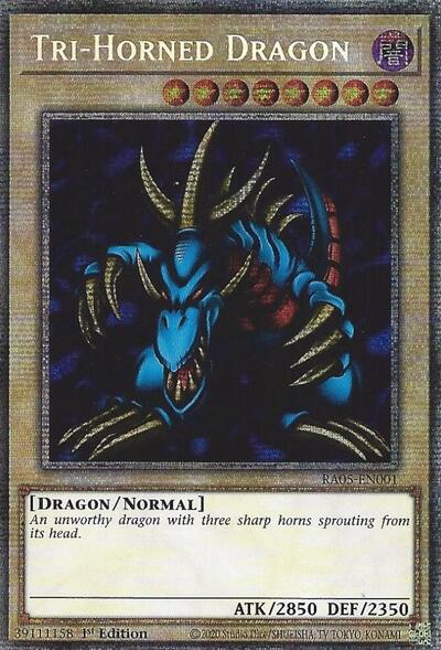 Tri-Horned Dragon (RA05-EN001) [Rarity Collection 5]