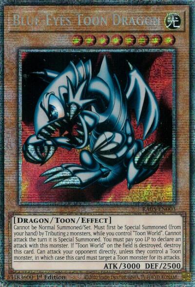 Blue-Eyes Toon Dragon (RA05-EN003) [Rarity Collection 5]