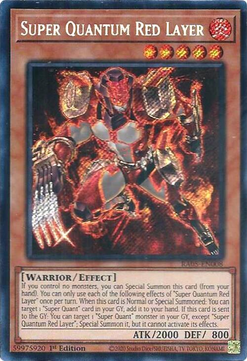 Super Quantum Red Layer (Secret Rare) (RA05-EN008) [Rarity Collection 5]