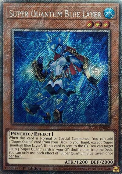Super Quantum Blue Layer (Platinum Secret Rare) (RA05-EN009) [Rarity Collection 5]