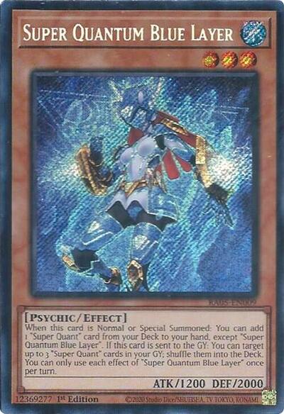 Super Quantum Blue Layer (Secret Rare) (RA05-EN009) [Rarity Collection 5]
