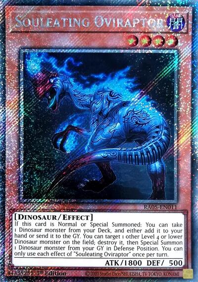 Souleating Oviraptor (Platinum Secret Rare) (RA05-EN011) [Rarity Collection 5]
