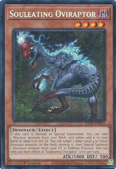 Souleating Oviraptor (Secret Rare) (RA05-EN011) [Rarity Collection 5]