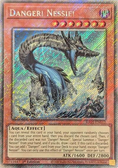 Danger! Nessie! (Platinum Secret Rare) (RA05-EN012) [Rarity Collection 5]