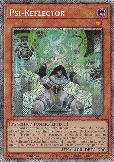 Psi-Reflector (Platinum Secret Rare) (RA05-EN013) [Rarity Collection 5]