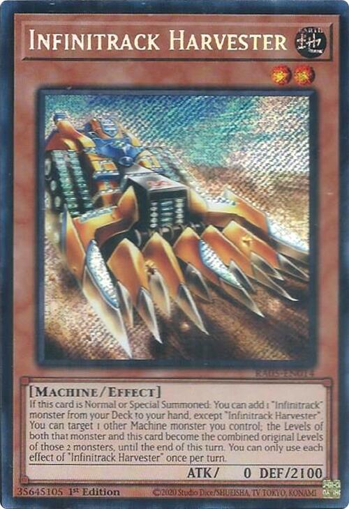 Infinitrack Harvester (Secret Rare) (RA05-EN014) [Rarity Collection 5]