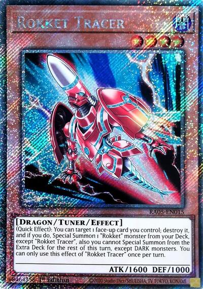 Rokket Tracer (Platinum Secret Rare) (RA05-EN015) [Rarity Collection 5]