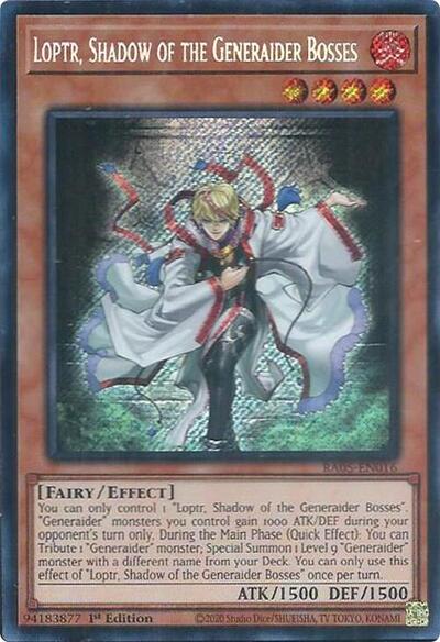Loptr, Shadow of the Generaider Bosses (Secret Rare) (RA05-EN016) [Rarity Collection 5]