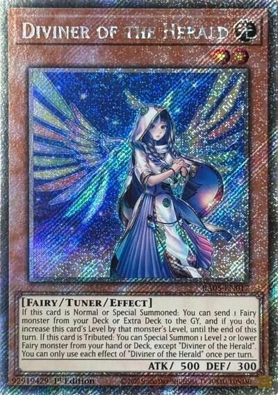 Diviner of the Herald (Platinum Secret Rare) (RA05-EN017) [Rarity Collection 5]