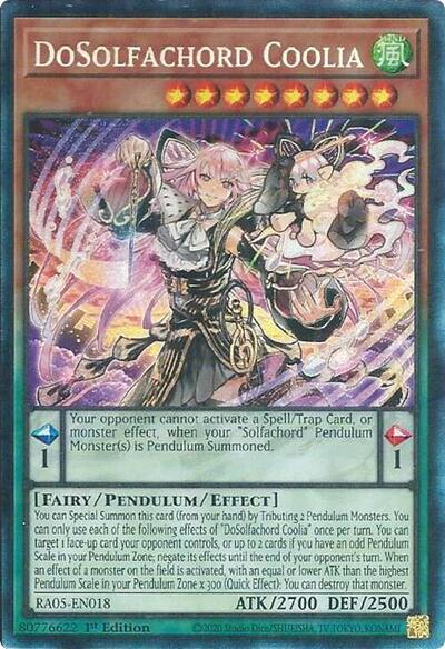 DoSolfachord Coolia (Collector's Rare) (RA05-EN018) [Rarity Collection 5]