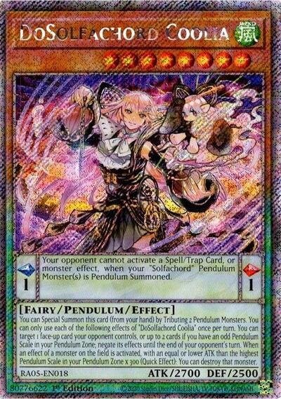 DoSolfachord Coolia (Platinum Secret Rare) (RA05-EN018) [Rarity Collection 5]