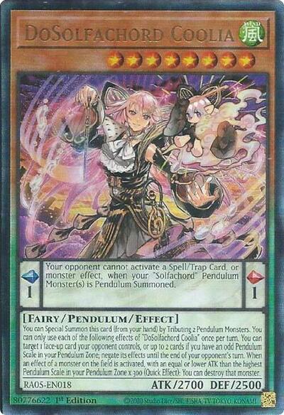 DoSolfachord Coolia (Ultimate Rare) (RA05-EN018) [Rarity Collection 5]
