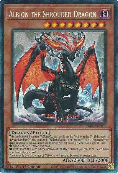 Albion the Shrouded Dragon (Collector's Rare) (RA05-EN019) [Rarity Collection 5]