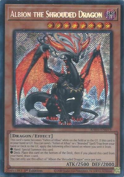 Albion the Shrouded Dragon (Secret Rare) (RA05-EN019) [Rarity Collection 5]