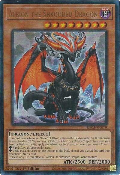Albion the Shrouded Dragon (Ultimate Rare) (RA05-EN019) [Rarity Collection 5]