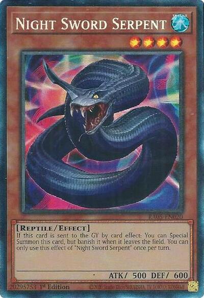 Night Sword Serpent (Collector's Rare) (RA05-EN020) [Rarity Collection 5]