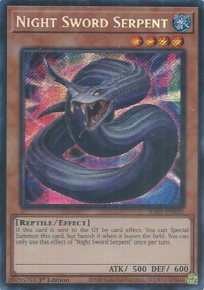 Night Sword Serpent (Secret Rare) (RA05-EN020) [Rarity Collection 5]