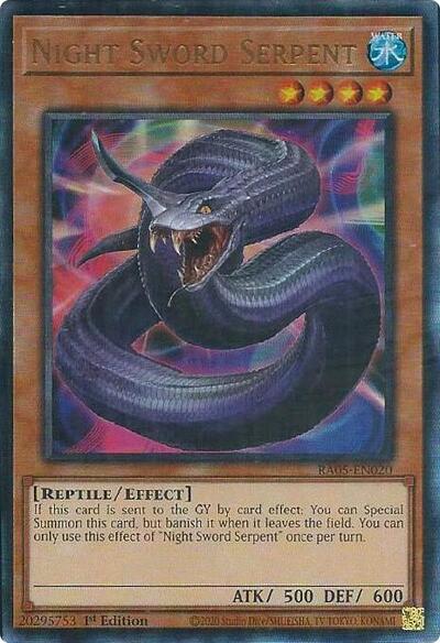 Night Sword Serpent (Ultimate Rare) (RA05-EN020) [Rarity Collection 5]