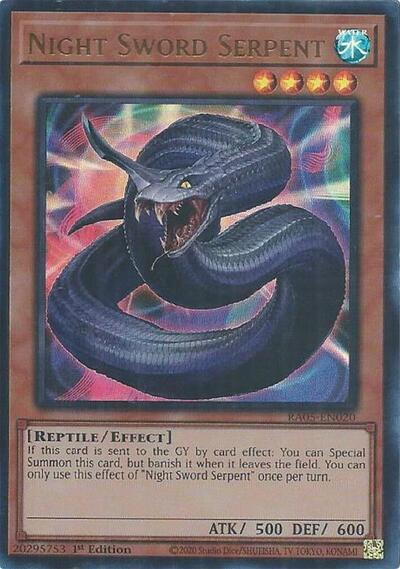 Night Sword Serpent (Ultra Rare) (RA05-EN020) [Rarity Collection 5]