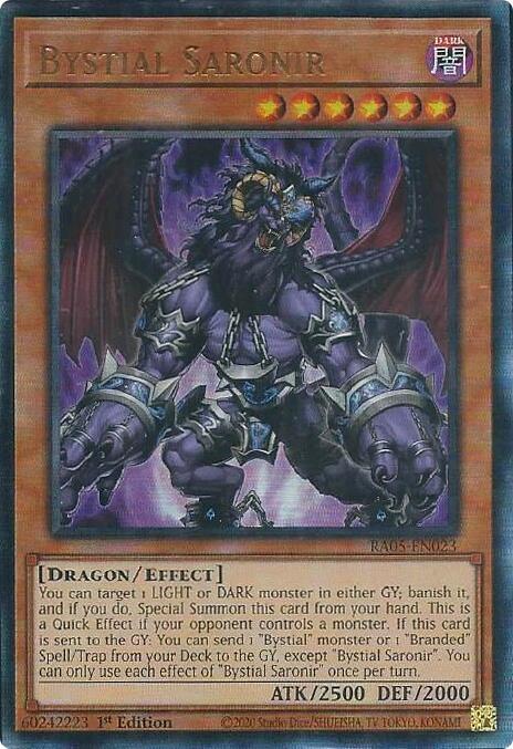 Bystial Saronir (Ultimate Rare) (RA05-EN023) [Rarity Collection 5]