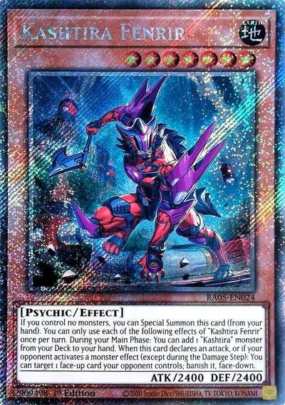 Kashtira Fenrir (Platinum Secret Rare) (RA05-EN024) [Rarity Collection 5]