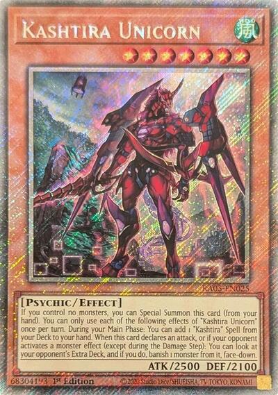 Kashtira Unicorn (Platinum Secret Rare) (RA05-EN025) [Rarity Collection 5]