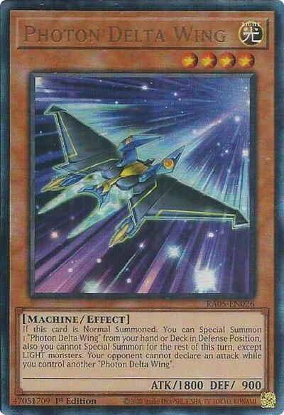 Photon Delta Wing (Ultimate Rare) (RA05-EN026) [Rarity Collection 5]