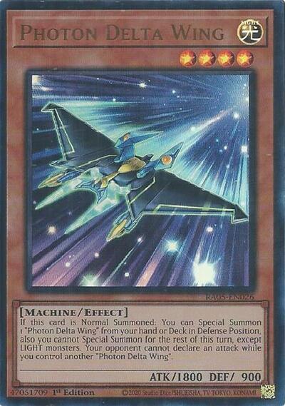 Photon Delta Wing (Ultra Rare) (RA05-EN026) [Rarity Collection 5]