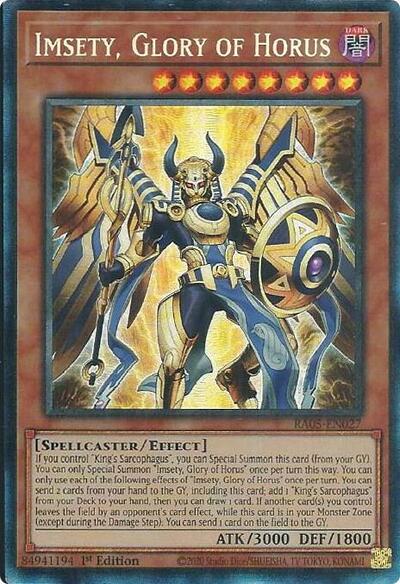 Imsety, Glory of Horus (Collector's Rare) (RA05-EN027) [Rarity Collection 5]
