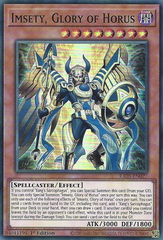 Imsety, Glory of Horus (RA05-EN027) [Rarity Collection 5]