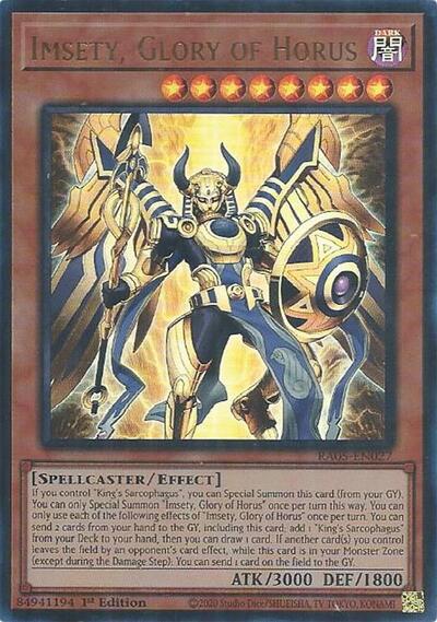Imsety, Glory of Horus (Ultra Rare) (RA05-EN027) [Rarity Collection 5]