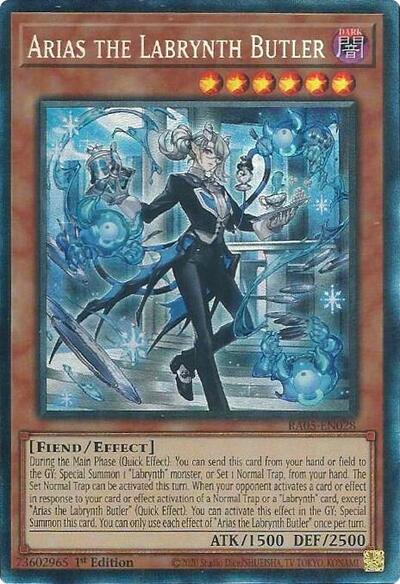 Arias the Labrynth Butler (Collector's Rare) (RA05-EN028) [Rarity Collection 5]