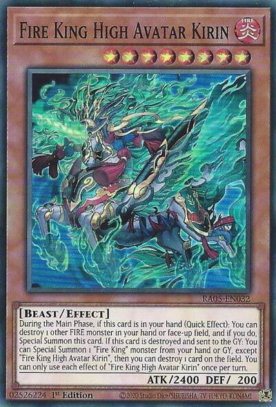 Fire King High Avatar Kirin (RA05-EN032) [Rarity Collection 5]