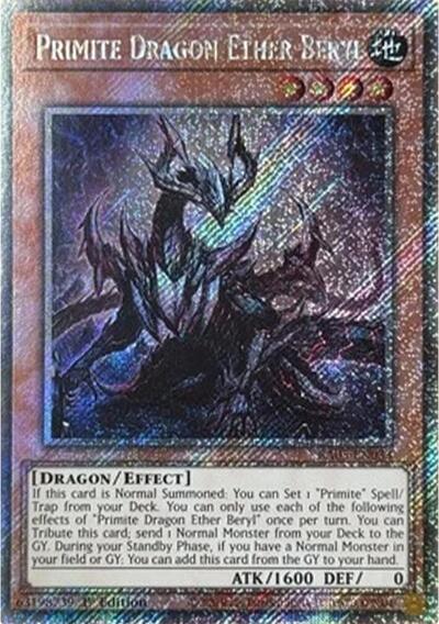 Primite Dragon Ether Beryl (Platinum Secret Rare) (RA05-EN033) [Rarity Collection 5]