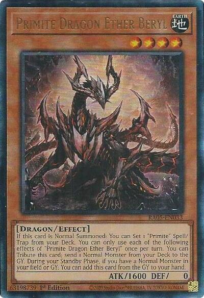 Primite Dragon Ether Beryl (Ultimate Rare) (RA05-EN033) [Rarity Collection 5]