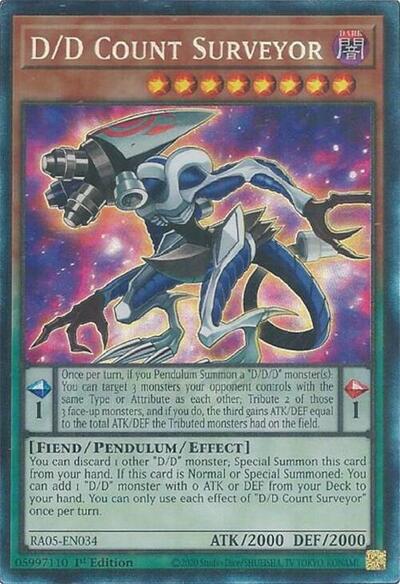D/D Count Surveyor (Collector's Rare) (RA05-EN034) [Rarity Collection 5]