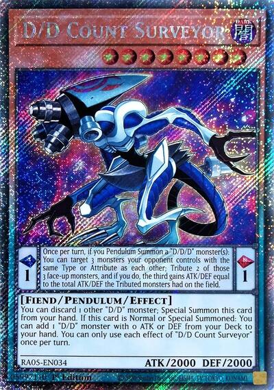D/D Count Surveyor (Platinum Secret Rare) (RA05-EN034) [Rarity Collection 5]