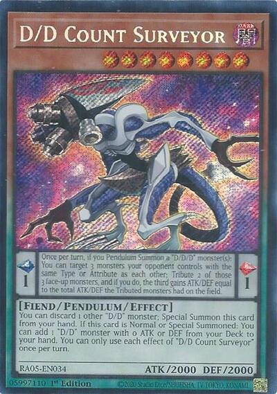 D/D Count Surveyor (Secret Rare) (RA05-EN034) [Rarity Collection 5]