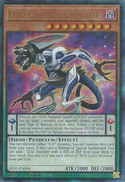 D/D Count Surveyor (Ultimate Rare) (RA05-EN034) [Rarity Collection 5]