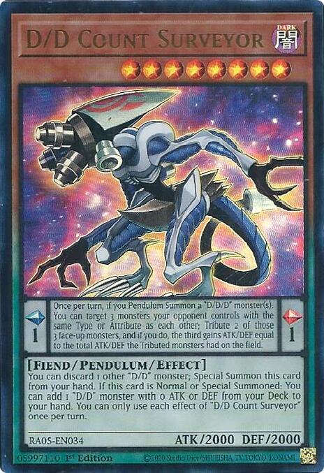 D/D Count Surveyor (Ultra Rare) (RA05-EN034) [Rarity Collection 5]