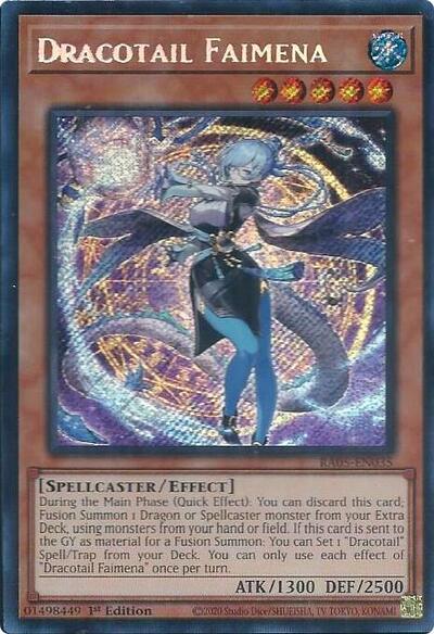Dracotail Faimena (Secret Rare) (RA05-EN035) [Rarity Collection 5]