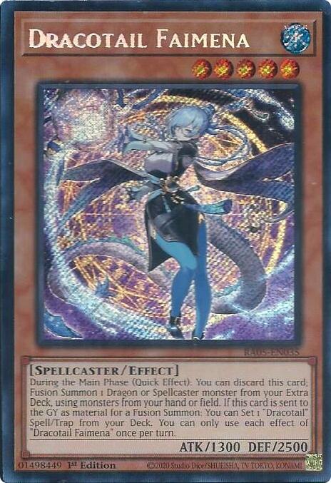 Dracotail Faimena (Secret Rare) (RA05-EN035) [Rarity Collection 5]